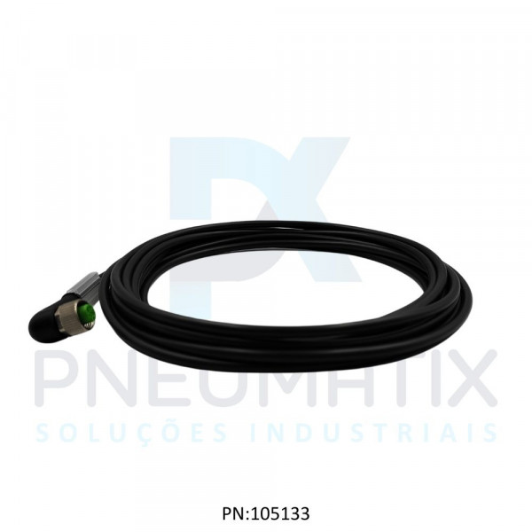 CABO C/CONECTOR 5MTS FEMEA ANGULAR M12 4 POLOS COR PRETO 712341-6140500 MURRELEKTRONIK