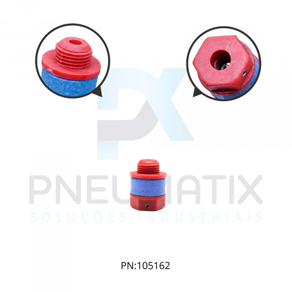 SILENCIADOR PLASTICO C/CONTROLE FLUXO 1/8 BSPP T20C1800 NORGREN