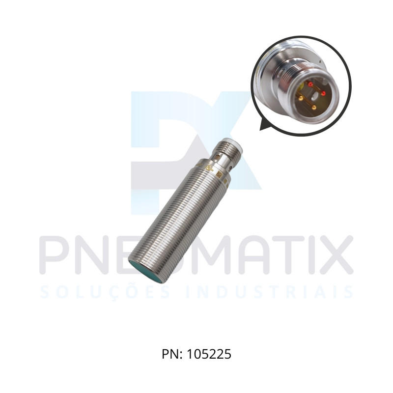 SENSOR IND.CIL.DIAM.18MM Sn:5MM FAC.ALIM.10-30VDC PNP NA/NF M12 NBB5-18GM50-A2-V1 PN:326161-0107 PEPPERL SENSOR IND.CIL.DIAM.18MM Sn:5MM FAC.ALIM.10-30VDC PNP NA/NF M12 NBB5-18GM50-A2-V1 PN:326161-0107 PEPPERL