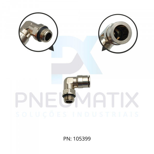 CONEXAO COTOVELO MACHO METALICA 10MM X R.1/4 BSPP 102471028 NORGREN