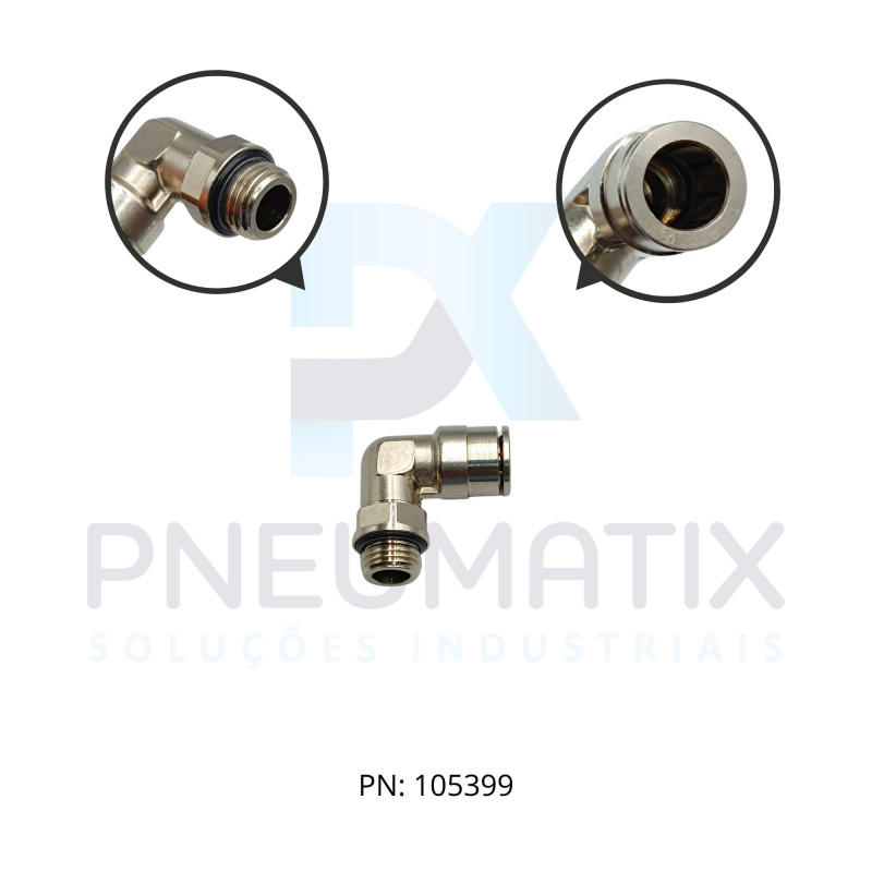 CONEXAO COTOVELO MACHO METALICA 10MM X R.1/4 BSPP 102471028 NORGREN