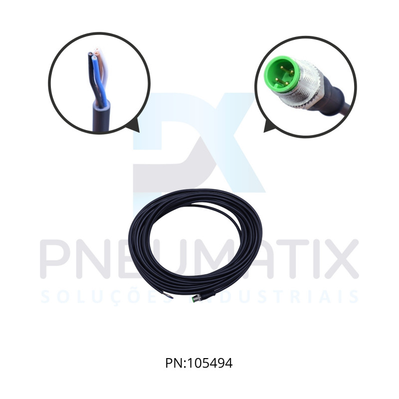 CABO C/CONECTOR 10MTS MACHO RETO M12 4 POLOS COR PRETO PVC 712021-6141000 MURRELEKTRONIK CABO C/CONECTOR 10MTS MACHO RETO M12 4 POLOS COR PRETO PVC 712021-6141000 MURRELEKTRONIK