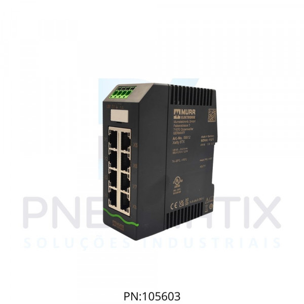 SWITCH NAO GERENCIAVEL 8 CANAIS PORT	3000 XELLITY ME58812 MURRELEKTRONIK