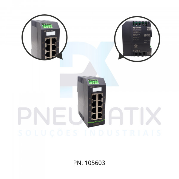 SWITCH NAO GERENCIAVEL 8 CANAIS PORT 3000 XELLITY ME58812 MURRELEKTRONIK SWITCH NAO GERENCIAVEL 8 CANAIS PORT 3000 XELLITY ME58812 MURRELEKTRONIK