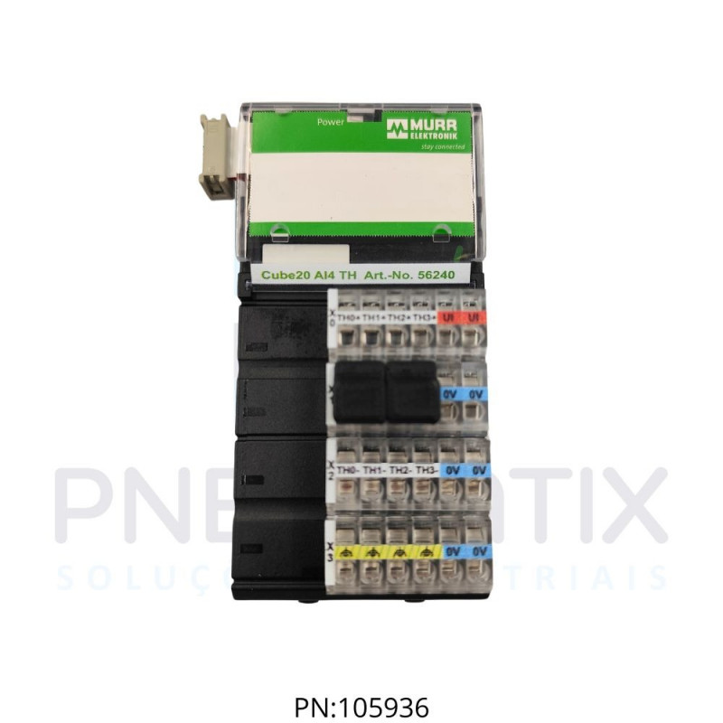 MODULO EXPANSAO CUB 20 4AI TERMOPAR (K,N,E,J,R) PT100 ME56240 MURRELEKTRONIK MODULO EXPANSAO CUB 20 4AI TERMOPAR (K,N,E,J,R) PT100 ME56240 MURRELEKTRONIK