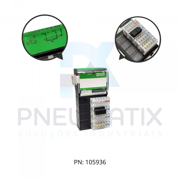 MODULO EXPANSAO CUB 20 4AI TERMOPAR (K,N,E,J,R) PT100 ME56240 MURRELEKTRONIK