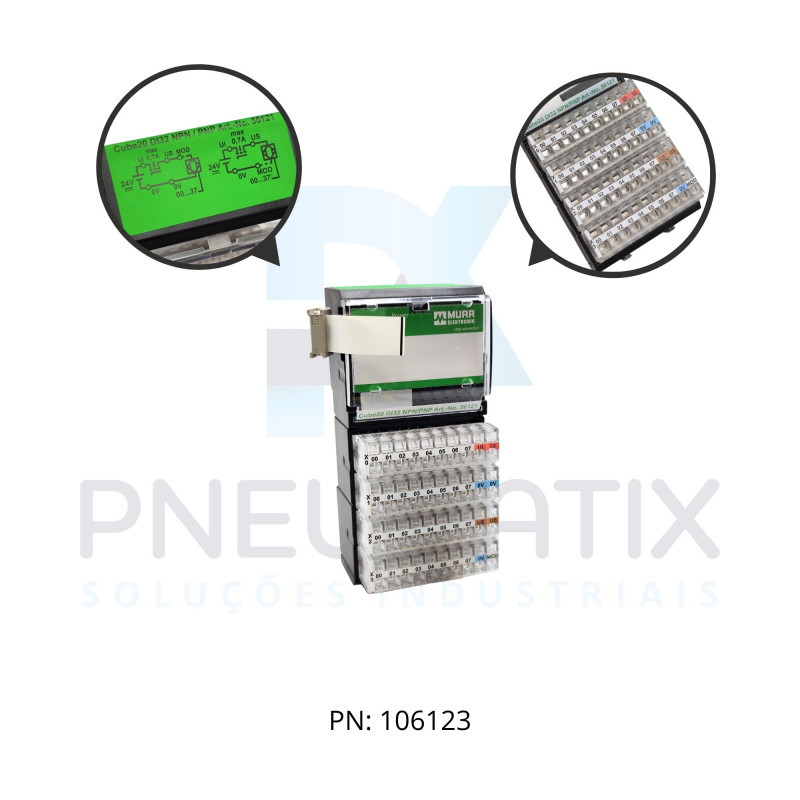 MODULO EXPANSAO CUBE 20 32DI NPN ME56121 MURRELEKTRONIK