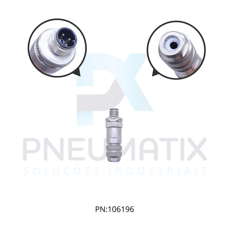 CONECTOR MACHO M12 D-CODED 4 POLOS SHIELD 4,5 A 8,8MM 714591-0000000 MURRELEKTRONIK CONECTOR MACHO M12 D-CODED 4 POLOS SHIELD 4,5 A 8,8MM 714591-0000000 MURRELEKTRONIK