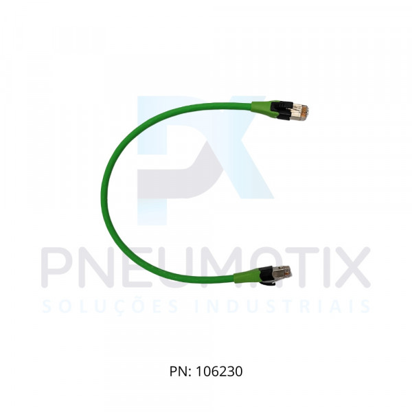 CABO RJ45 MACHO RETO 8P.0,3MT P/PAINEL CAT6A 774711-4780030 MURRELEKTRONIK