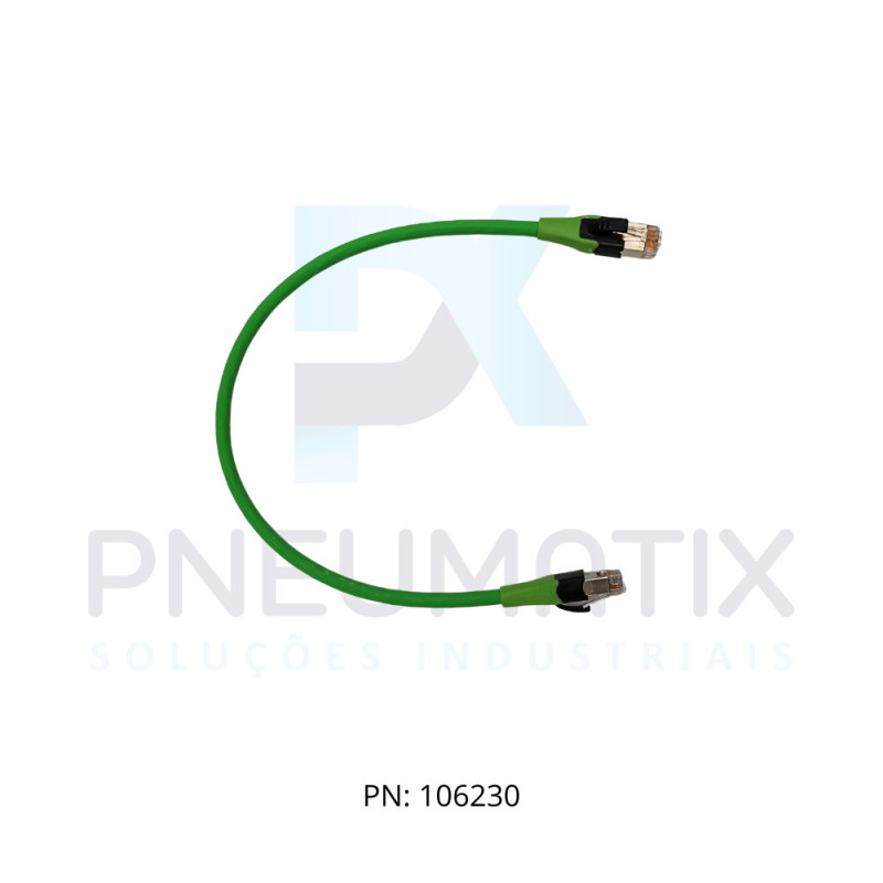 CABO RJ45 MACHO RETO 8P.0,3MT P/PAINEL CAT6A 774711-4780030 MURRELEKTRONIK