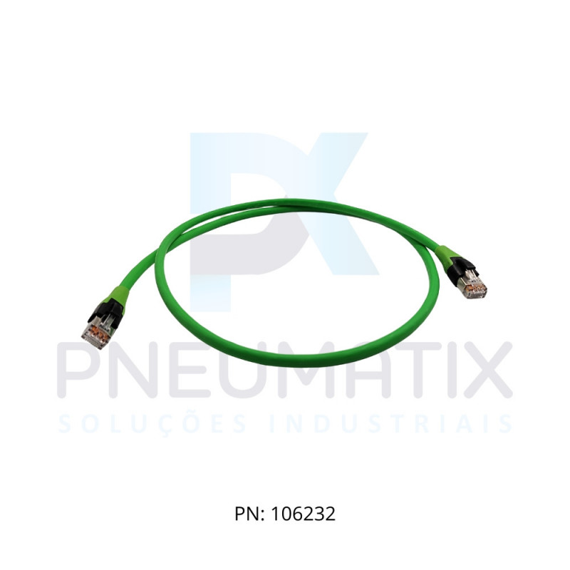 CABO RJ45 MACHO RETO 8P 1,0MT P/PAINEL CAT6A 774711-4780100 MURRELEKTRONIK