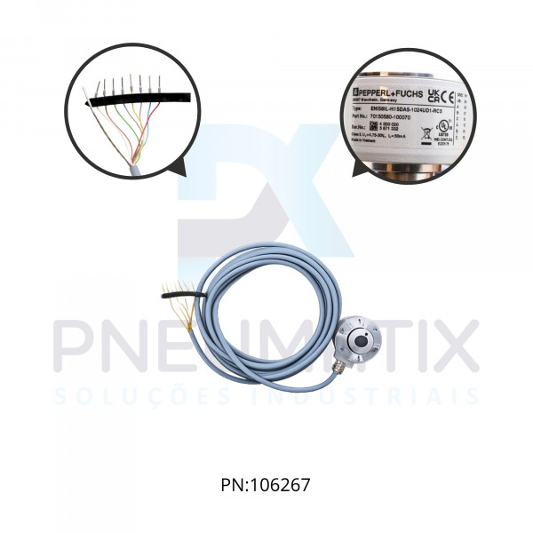 ENCODER ROTATIVO INCREMENTAL 1024 PULSOS ENI58IL-H15DA5-1024UD1-RC5 PN:70150580-100070 PEPPERL+FUCHS ENCODER ROTATIVO INCREMENTAL 1024 PULSOS ENI58IL-H15DA5-1024UD1-RC5 PN:70150580-100070 PEPPERL+FUCHS