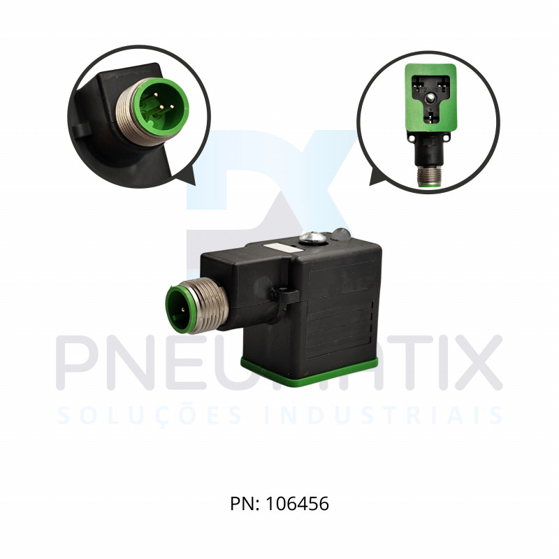 CONECTOR C/LED 24VAC/DC FORMATO BI CONECTOR M12 742081-0000000 MURRELEKTRONIK