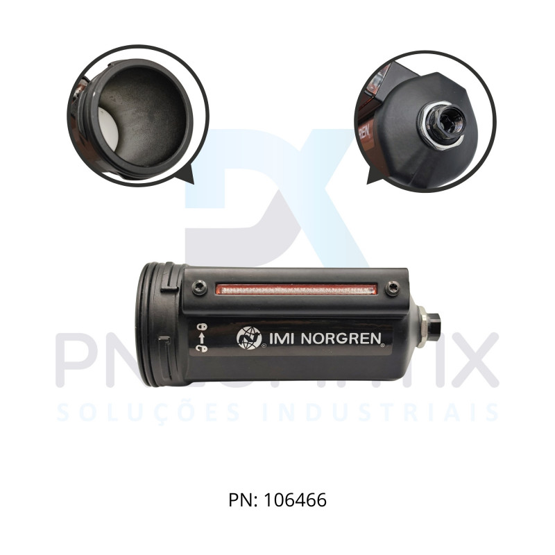 COPO METAL C/DRENO AUTOMATICO LINHA 74 4303-52F NORGREN COPO METAL C/DRENO AUTOMATICO LINHA 74 4303-52F NORGREN
