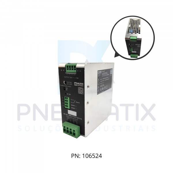 FONTE CHAV. TRIF. EMPARRO20 ADVANCED ALIM. 342-575VAC/90-250VDC SAIDA 24-28VCC CORR. 10A 917332-1221110 MURRELEKTRONIK