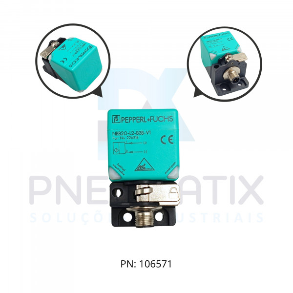 SENSOR IND.RETANGULAR Sn:20MM FAC.ALIM.26.5-31.9V AS-I M12 IP69K NBB20-L2-B3B-V1 PN:226318 PEPPERL+FUCHS SENSOR IND.RETANGULAR Sn:20MM FAC.ALIM.26.5-31.9V AS-I M12 IP69K NBB20-L2-B3B-V1 PN:226318 PEPPERL+FUCHS