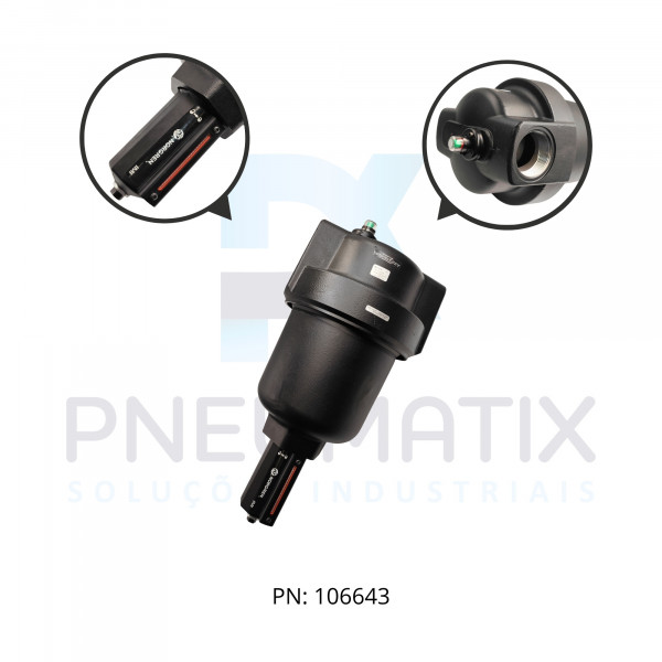 FILTRO DE AR R.2 NPT COPO METALICO DRENO AUTOMATICO 5 MICRAS IND. VIDA UTIL F18-C01-A1DA NORGREN FILTRO DE AR R.2 NPT COPO METALICO DRENO AUTOMATICO 5 MICRAS IND. VIDA UTIL F18-C01-A1DA NORGREN