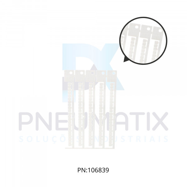 ETIQUETA BRANCA P/ BORNES TRIPLO - CONNECTWELL) KAB5/5.4-5 MP86402004 MURRPLASTIK