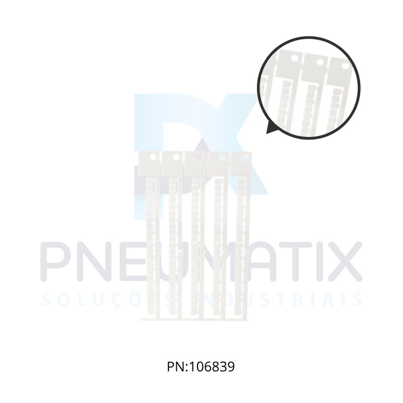 ETIQUETA BRANCA P/ BORNES TRIPLO - CONNECTWELL) KAB5/5.4-5 MP86402004 MURRPLASTIK