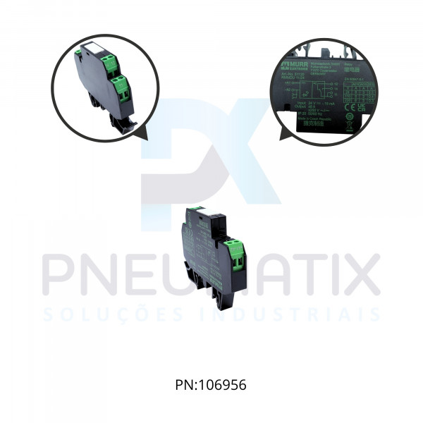 RELE DE SAIDA RMMDU 1 CONTATO NA/NF ALIM. 24VCC OUTPUT 250VAC 8A ME 51120 MURRELEKTRONIK RELE DE SAIDA RMMDU 1 CONTATO NA/NF ALIM. 24VCC OUTPUT 250VAC 8A ME 51120 MURRELEKTRONIK