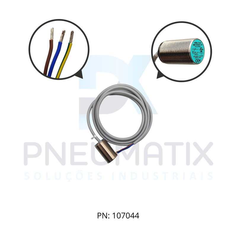 SENSOR IND.CIL.DIAM.30MM Sn:15MM FAC.ALIM.20-253VAC 2 FIOS NA CABO 2MTS NBB15-30GM50-WS PN: 801650 PEPPERL SENSOR IND.CIL.DIAM.30MM Sn:15MM FAC.ALIM.20-253VAC 2 FIOS NA CABO 2MTS NBB15-30GM50-WS PN: 801650 PEPPERL