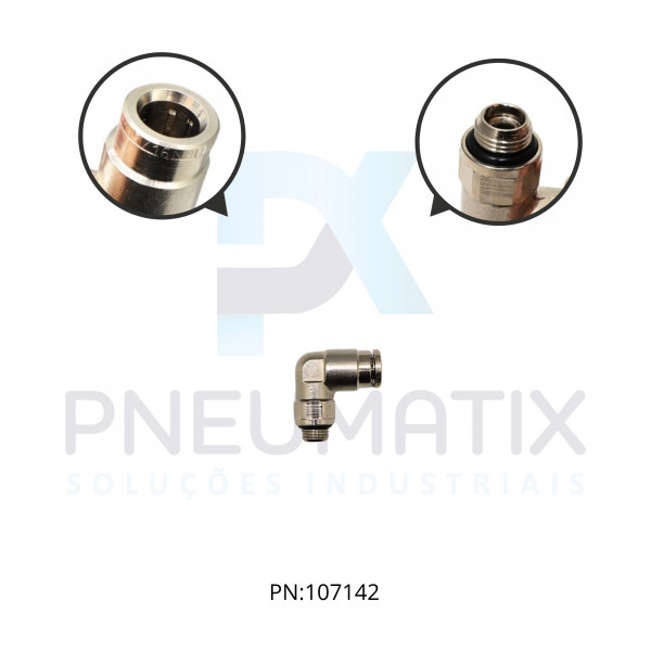 CONEXAO COTOVELO MACHO METALICA 08MM X R.1/8 BSPP 102470818 NORGREN CONEXAO COTOVELO MACHO METALICA 08MM X R.1/8 BSPP 102470818 NORGREN