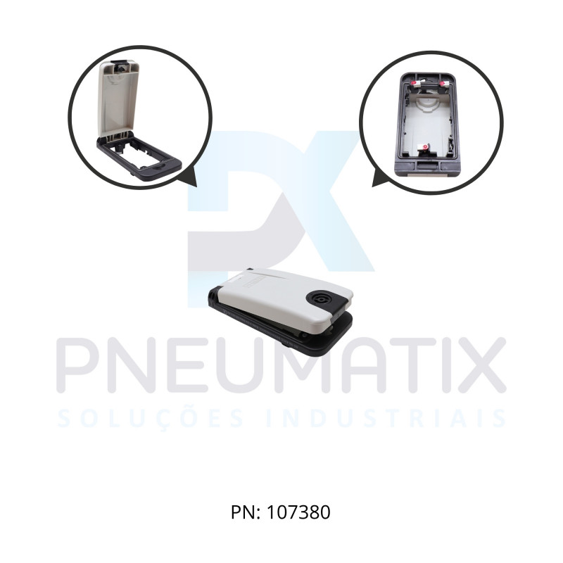 MOLDURA SIMPLES PRETA C/TAMPA PLASTICA CINZA MODLINK MSDD  468514-0000003 MURRELEKTRONIK