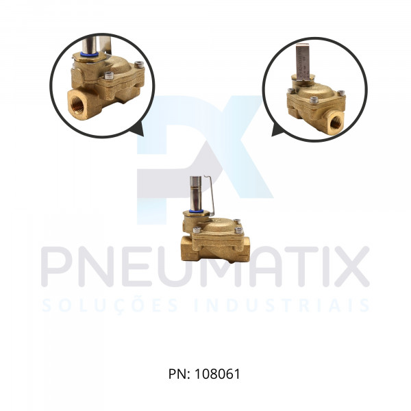 VALVULA SOLENOIDE  2/2NF G 1/4 BSPP 8240000.9100.00000 NORGREN