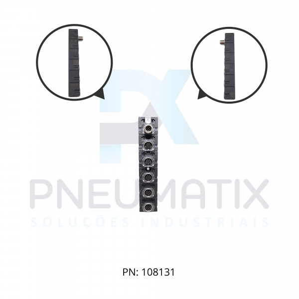 MODULO I/O AI4 E 4XM12 DISTRIBUIDOR IP67 ME56731 MURRELEKTRONIK