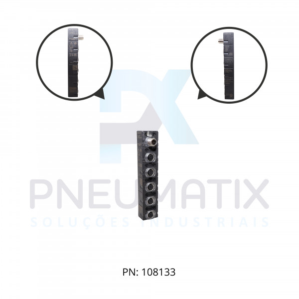 MODULO I/O AI4 E 4XM12 DISTRIBUIDOR IP67 ME56741 MURRELEKTRONIK