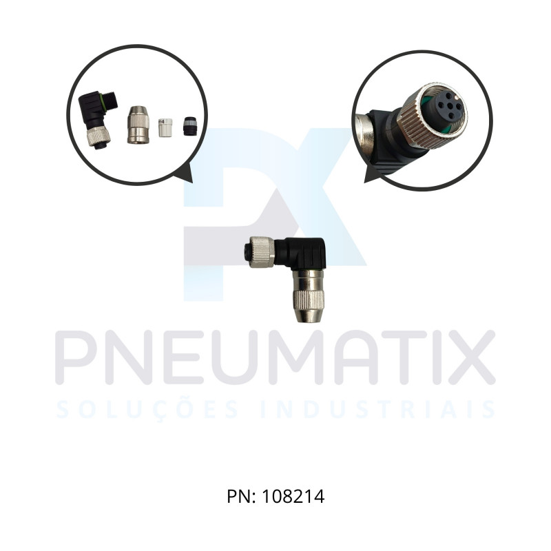 CONECTOR MOSA FEMEA M12 ANGULAR 4P 712681-0000000 MURRELEKTRONIK CONECTOR MOSA FEMEA M12 ANGULAR 4P 712681-0000000 MURRELEKTRONIK