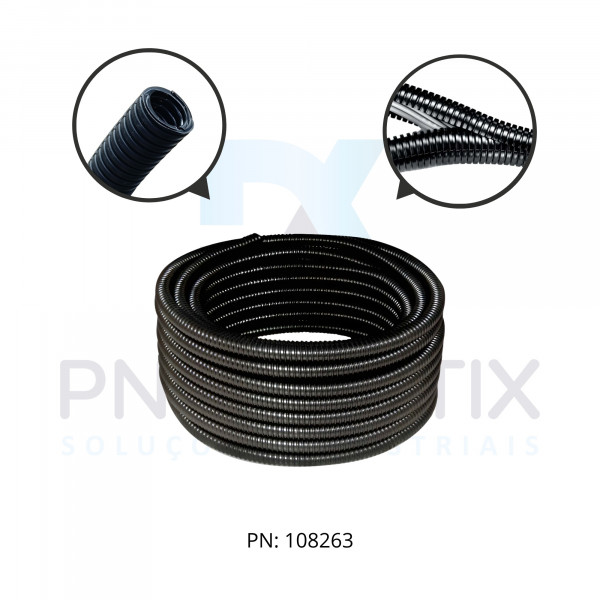 CONDUITE CORRUGADO BIPARTIDO PRETO EWT-PP M25/P21 MP83204258 MURRPLASTIK