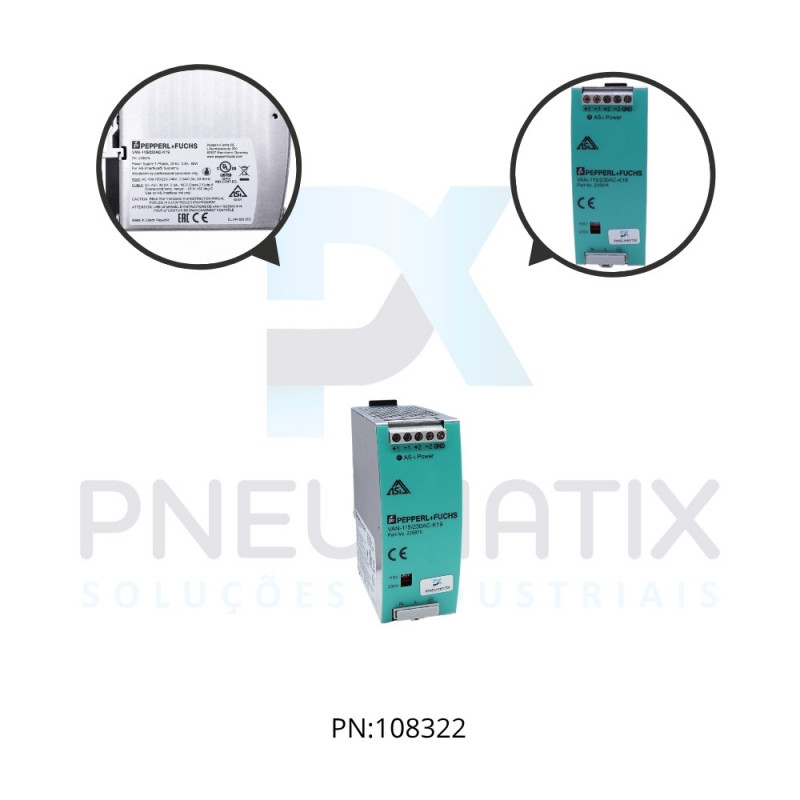 FONTE DE ALIMENTACAO AS-I 2,8 A. 115-230VAC SAIDA 30.5VDC PN: 225875 VAN-115/230AC-K19 PEPPERL FONTE DE ALIMENTACAO AS-I 2,8 A. 115-230VAC SAIDA 30.5VDC PN: 225875 VAN-115/230AC-K19 PEPPERL