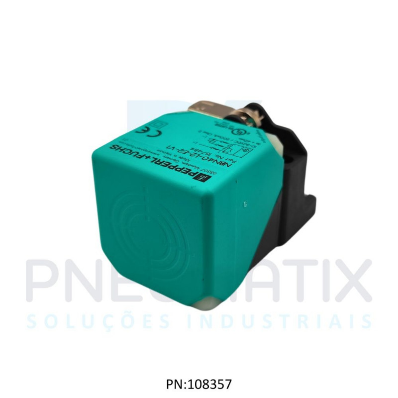 SENSOR IND.RETANGULAR Sn:40MM N.FAC.ALIM.10-30VDC PNP NA/NF M12 NBN40-L2-E2-V1 PN: 187484 PEPPERL