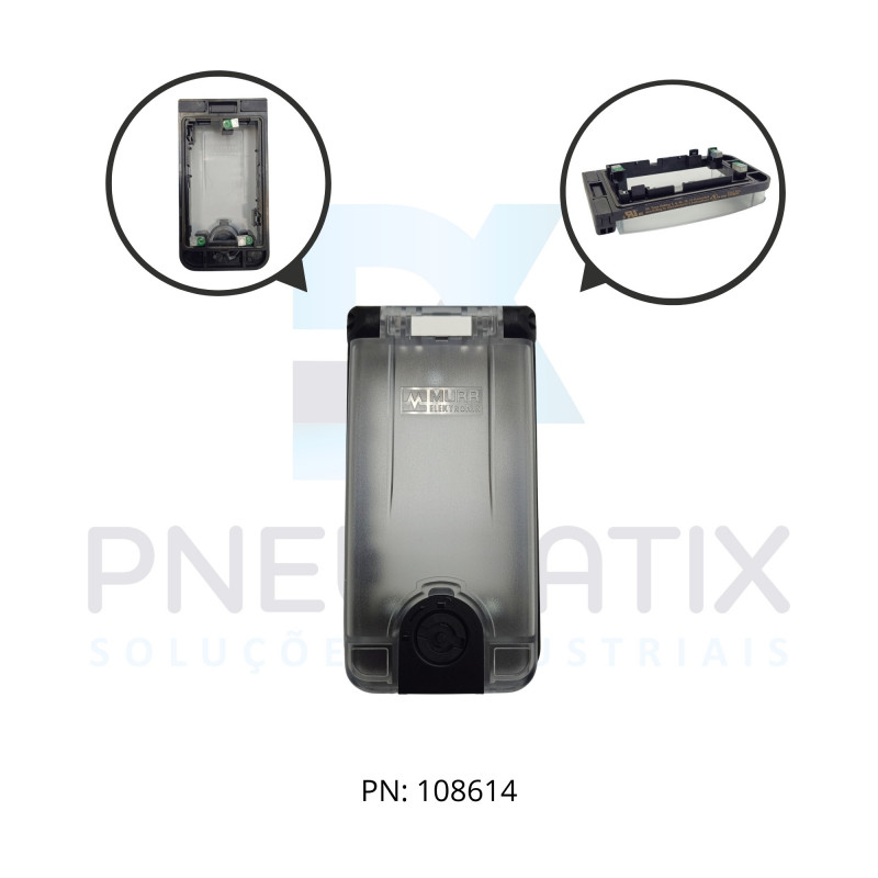 MOLDURA SIMPLES TRANSPARENTE IP65 468512-0000001 MURRELEKTRONIK