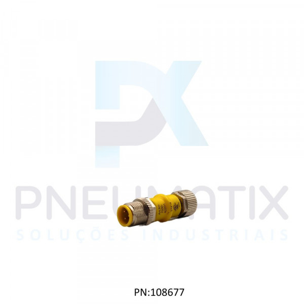 ADAPTADOR M12 MACHO 4 POLOS  M12 FEMEA 5 POLOS SW13 30V 4A AIDA IP67 7030-42291-0000000 MURRELEKTRONIK