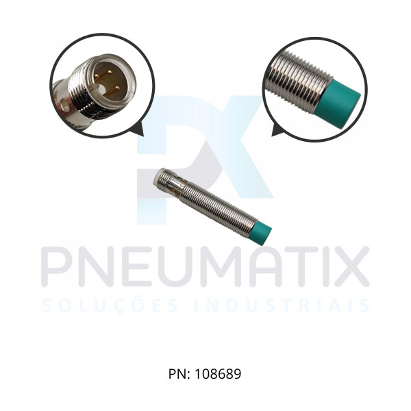 SENSOR IND.CIL.DIAM.12MM Sn:8MM N.FAC.ALIM.10-30VDC PNP NA M12 NBN8-12GM50-E2-V1 PN:326161-0052 PEPPERL SENSOR IND.CIL.DIAM.12MM Sn:8MM N.FAC.ALIM.10-30VDC PNP NA M12 NBN8-12GM50-E2-V1 PN:326161-0052 PEPPERL