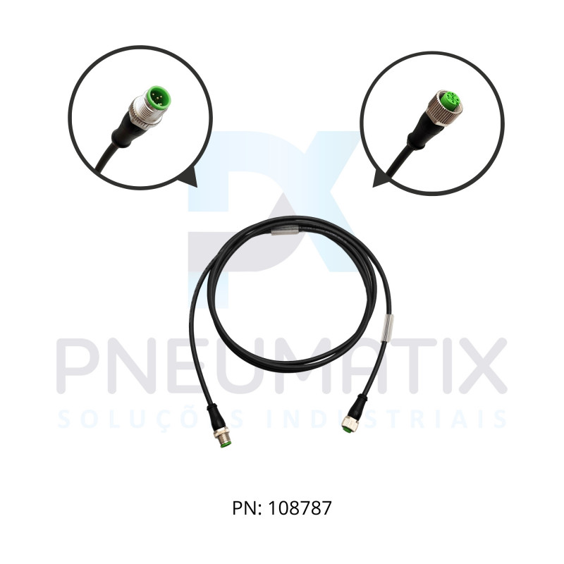CABO C/CONECTOR 2MTS MACHO RETO M12 5 POLOS FEMEA RETO M12 5 POLOS COR PRETO 740041-6350200 MURRELEKTRONIK CABO C/CONECTOR 2MTS MACHO RETO M12 5 POLOS FEMEA RETO M12 5 POLOS COR PRETO 740041-6350200 MURRELEKTRONIK