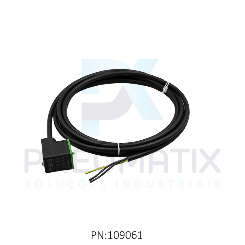 CABO C/CONECTOR 3MTS P/BOBINA FORMATO BI C/LED TENSAO 24VAC/VDC MOD. 711021-6360300 MURRELEKTRONIK CABO C/CONECTOR 3MTS P/BOBINA FORMATO BI C/LED TENSAO 24VAC/VDC MOD. 711021-6360300 MURRELEKTRONIK