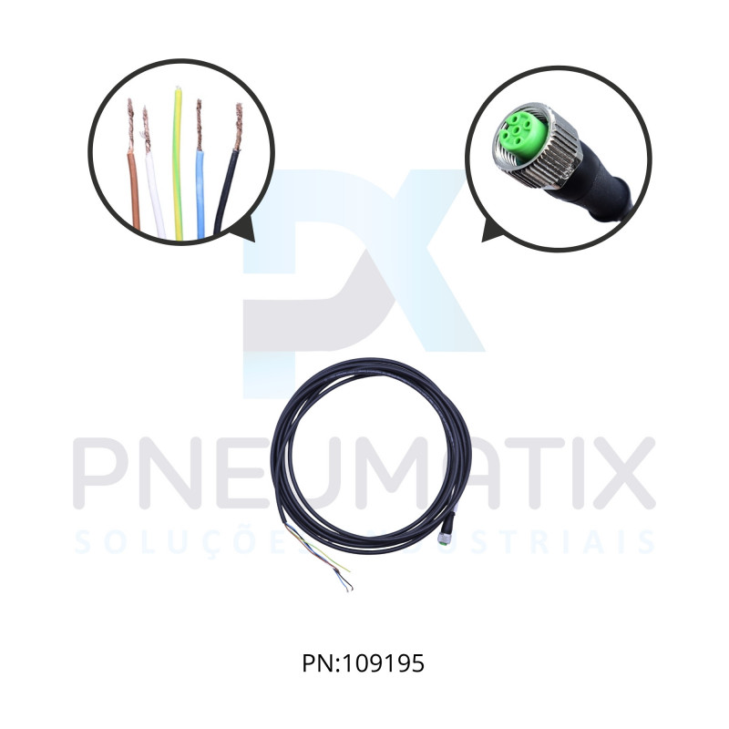 CABO C/CONECTOR 5MTS FEMEA RETO M12 5 PINOS PUR PRETO 712241-6550500 MURRELEKTRONIK CABO C/CONECTOR 5MTS FEMEA RETO M12 5 PINOS PUR PRETO 712241-6550500 MURRELEKTRONIK