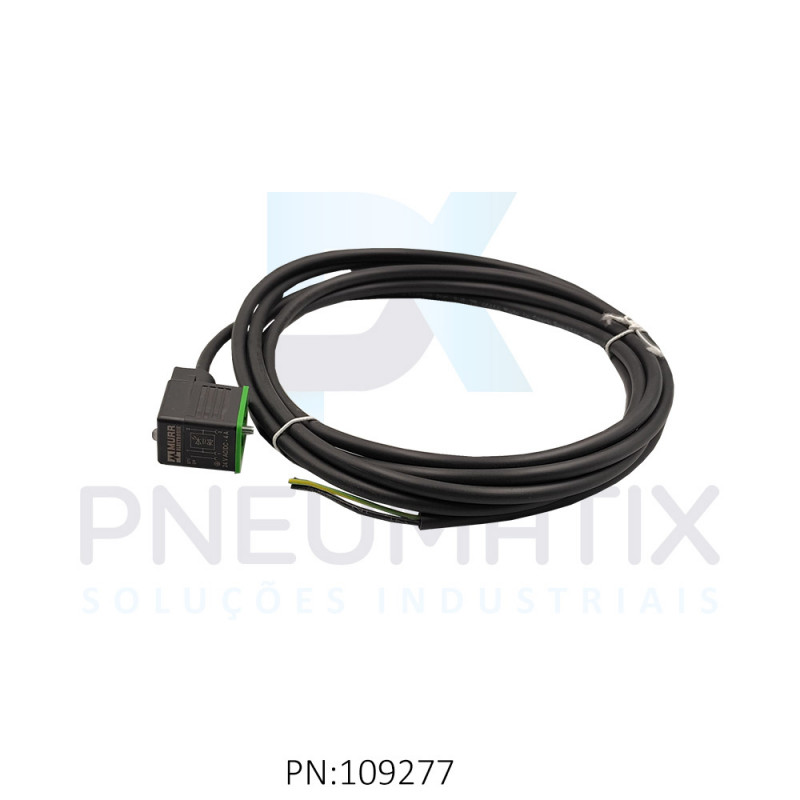 CABO C/CONECTOR P/BOBINA 3MTS M12 11MM TENSAO 24V PUR PRETO 711021-6160300 MURRELEKTRONIK CABO C/CONECTOR P/BOBINA 3MTS M12 11MM TENSAO 24V PUR PRETO 711021-6160300 MURRELEKTRONIK