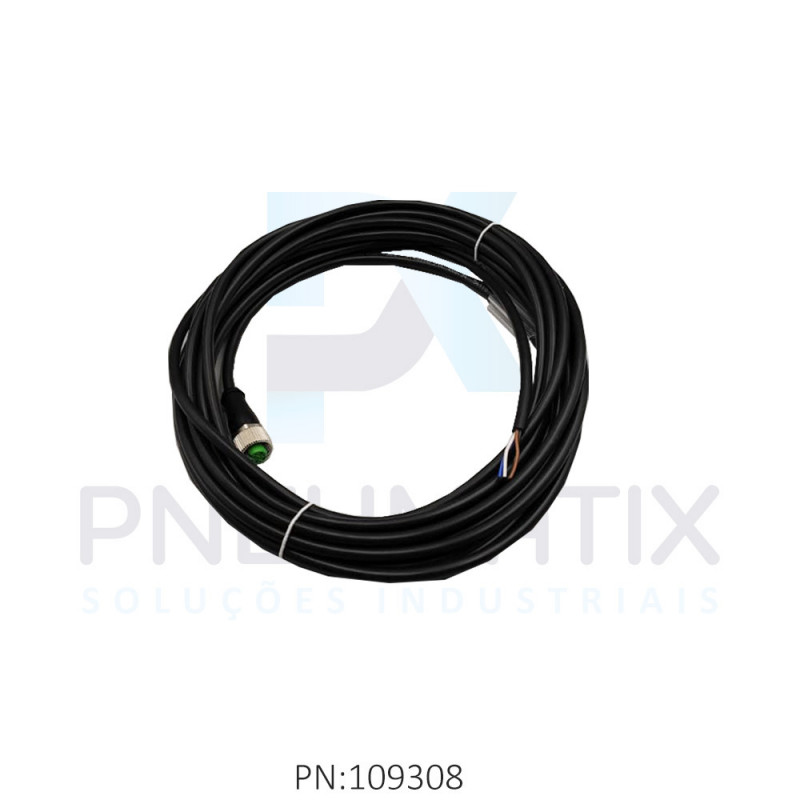 CABO C/CONECTOR PVC 6MTS FEMEA RETO M12 4 POLOS COR PRETO 712221-6140600 MURRELEKTRONIK CABO C/CONECTOR PVC 6MTS FEMEA RETO M12 4 POLOS COR PRETO 712221-6140600 MURRELEKTRONIK