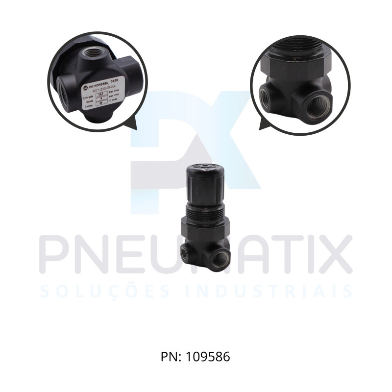 REGULADOR DE PRESSAO SERIE BASICA 1/4 NPT S/MANOMETRO 0.3A7BAR R07-200-RNKA NORGREN REGULADOR DE PRESSAO SERIE BASICA 1/4 NPT S/MANOMETRO 0.3A7BAR R07-200-RNKA NORGREN