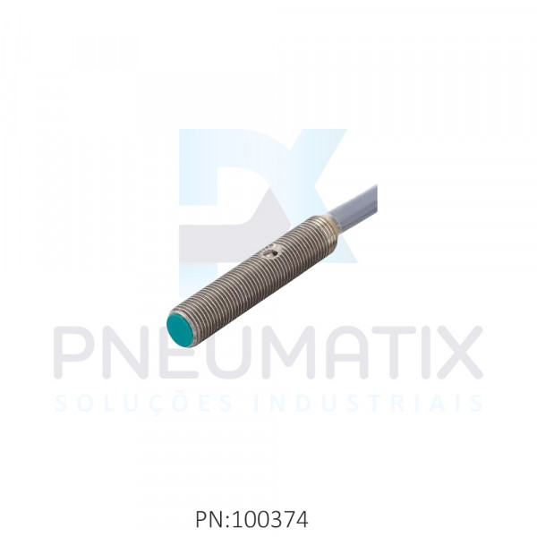 SENSOR IND.CIL.DIAM.5MM Sn:0,8MM FAC.ALIM.10-30VDC PNP NA CABO 2MTS NBB0,8-5GM25-E2 PN:053491 PEPPERL