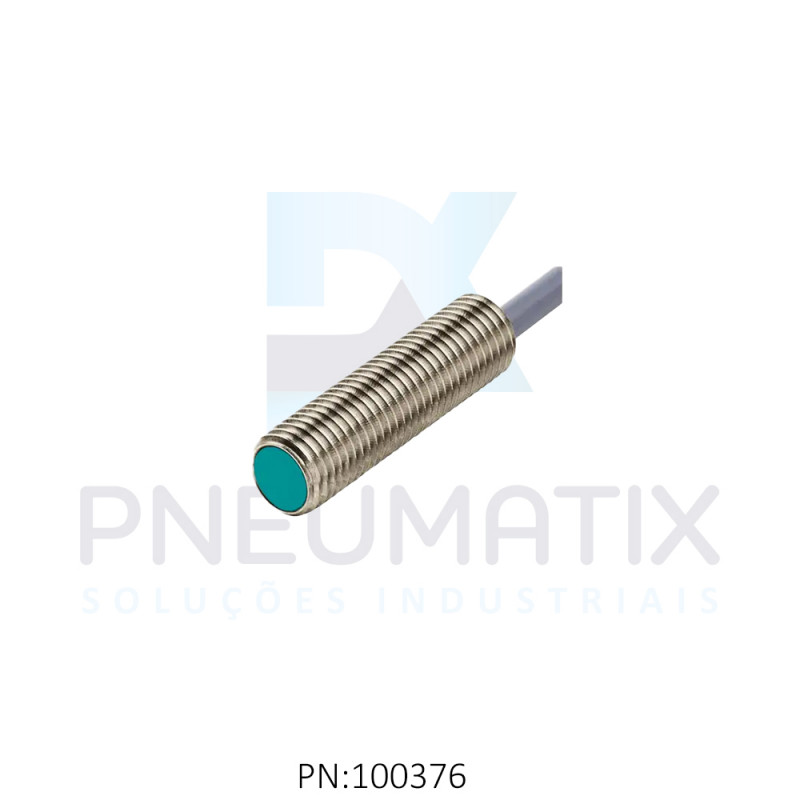 SENSOR IND.CIL.DIAM.8MM Sn:2MM FAC.ALIM.10-30VDC PNP NA CABO 2MTS NBB2-8GM30-E2 PN:304615-0038 PEPPERL