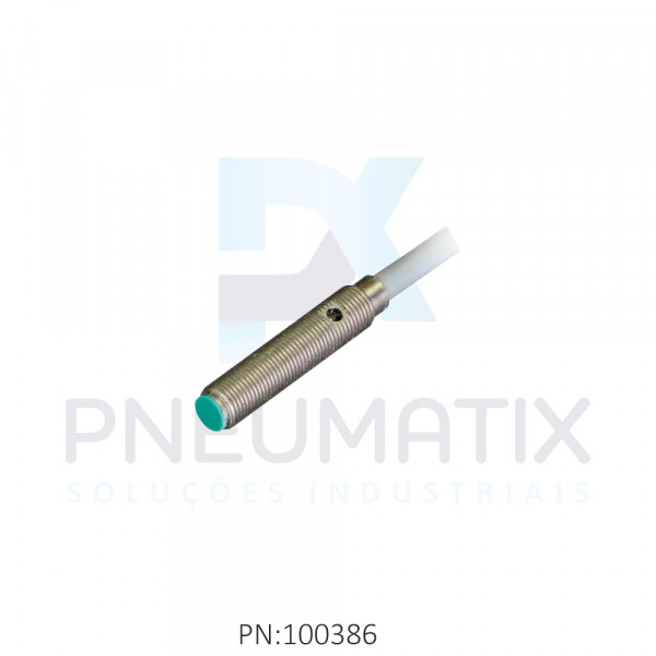 SENSOR IND.CIL.DIAM.5MM Sn:1,5MM FAC.ALIM.10-30VDC NPN NA CABO 2MTS NBB1,5-5GM25-E0 PN:202164 PEPPERL