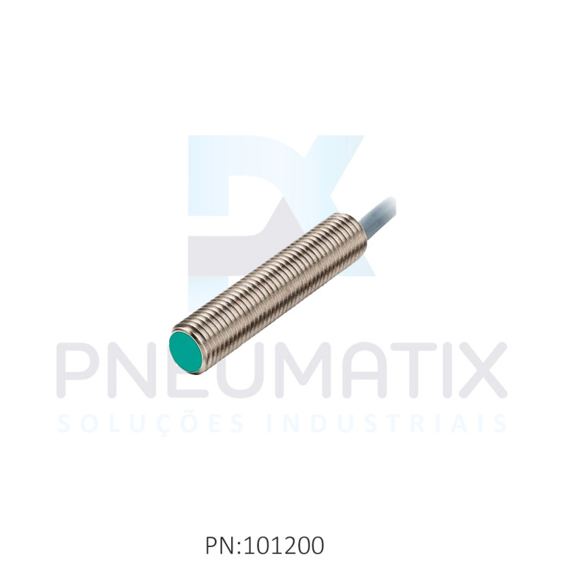 SENSOR IND.CIL.DIAM.8MM Sn:1,5MM FAC.ALIM.5-60VDC 2 FIOS NF CABO 2MTS NCB1,5-8GM40-Z1 PN:126098 PEPPERL