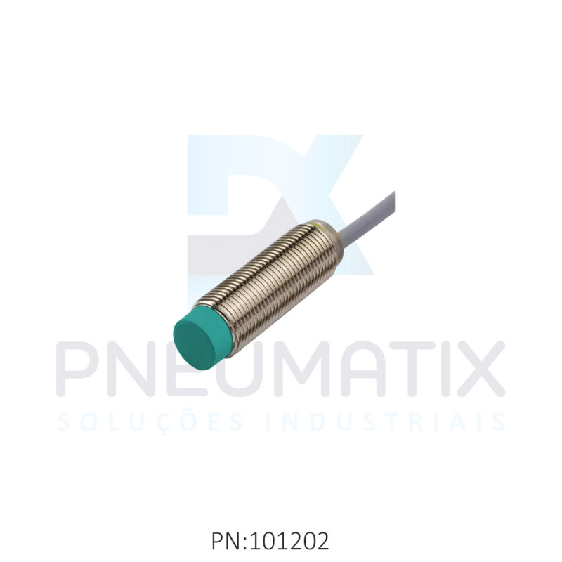 SENSOR IND.CIL.DIAM.12MM Sn:4MM N.FAC.ALIM.5-60VDC 2 FIOS NA CABO 2MTS NBN4-12GM40-Z0 PN:088194 PEPPERL