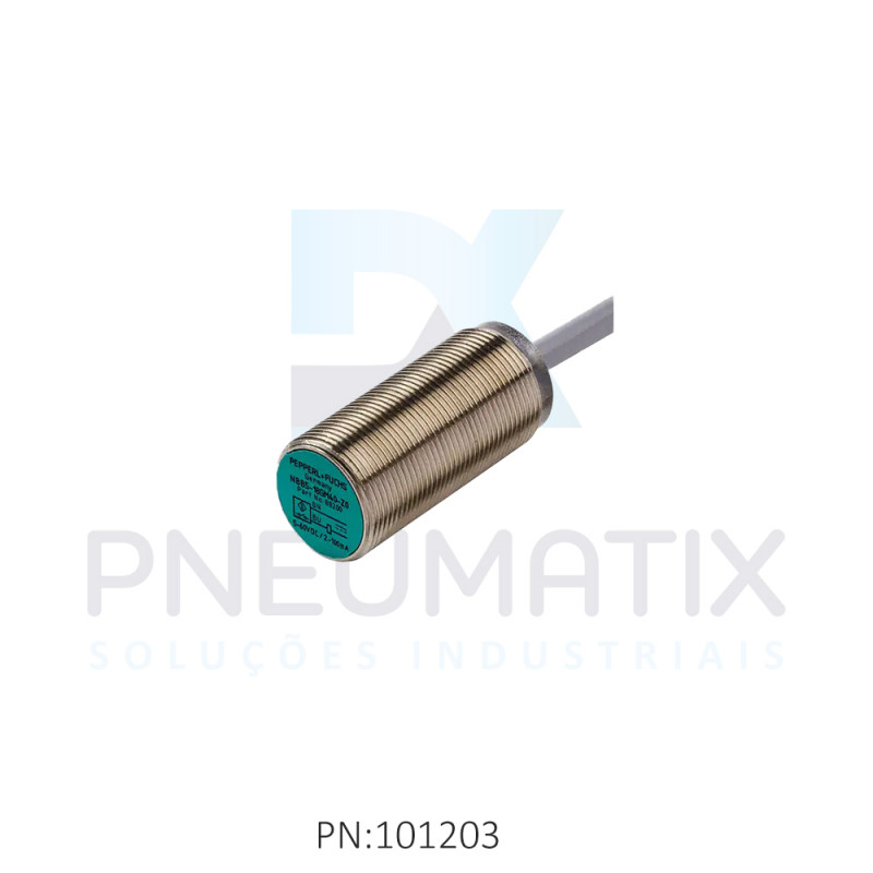 SENSOR IND.CIL.DIAM.18MM Sn:5MM FAC.ALIM.5-60VDC 2 FIOS NA CABO 2MTS NBB5-18GM40-Z0 PN:088200 PEPPERL