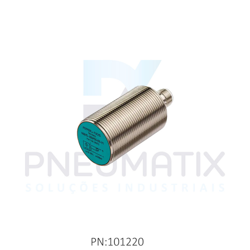 SENSOR IND.CIL.DIAM.30MM Sn:15MM FAC.ALIM.3,5-30VDC 2 FIOS NA M12 NCB15-30GM50-Z4-V1 PN:131622 PEPPERL